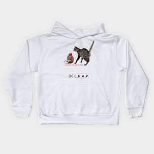 Cat Eats Fat Rat in Hat Kids Hoodie